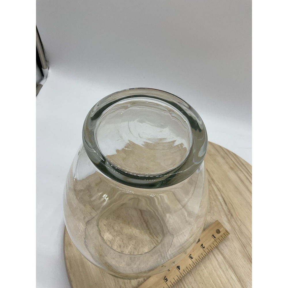 Clear Glass Flower Vase Bulb Shape Large Centerpiece Tabletop Decor Home - Picture 8 of 8